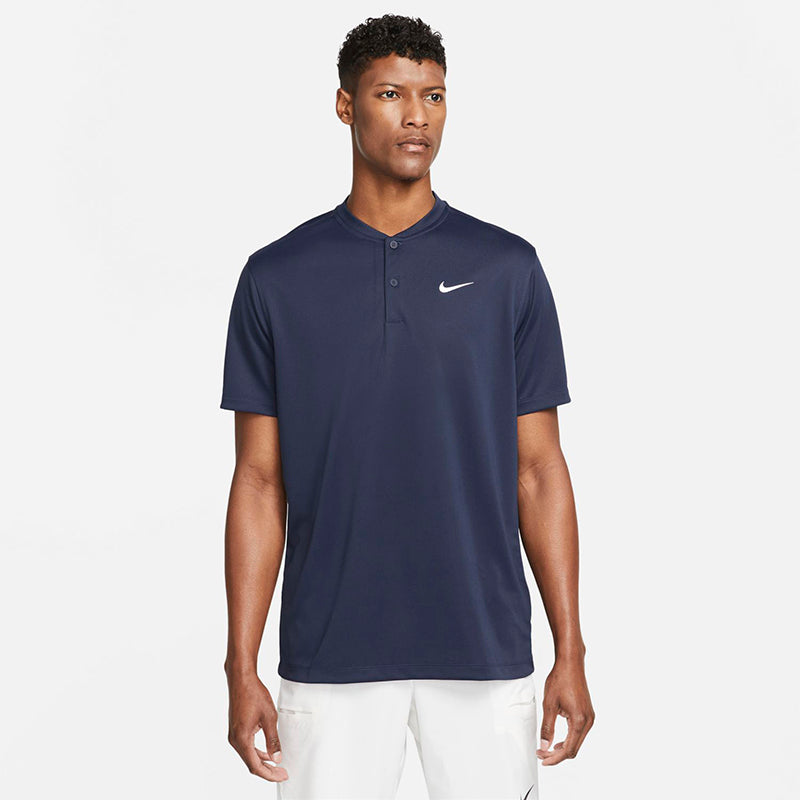 Nike Court Dri-Fit Blade Solid Polo (M) (Navy) Nike
