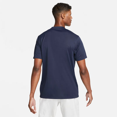 Nike Court Dri-Fit Blade Solid Polo (M) (Navy) Nike