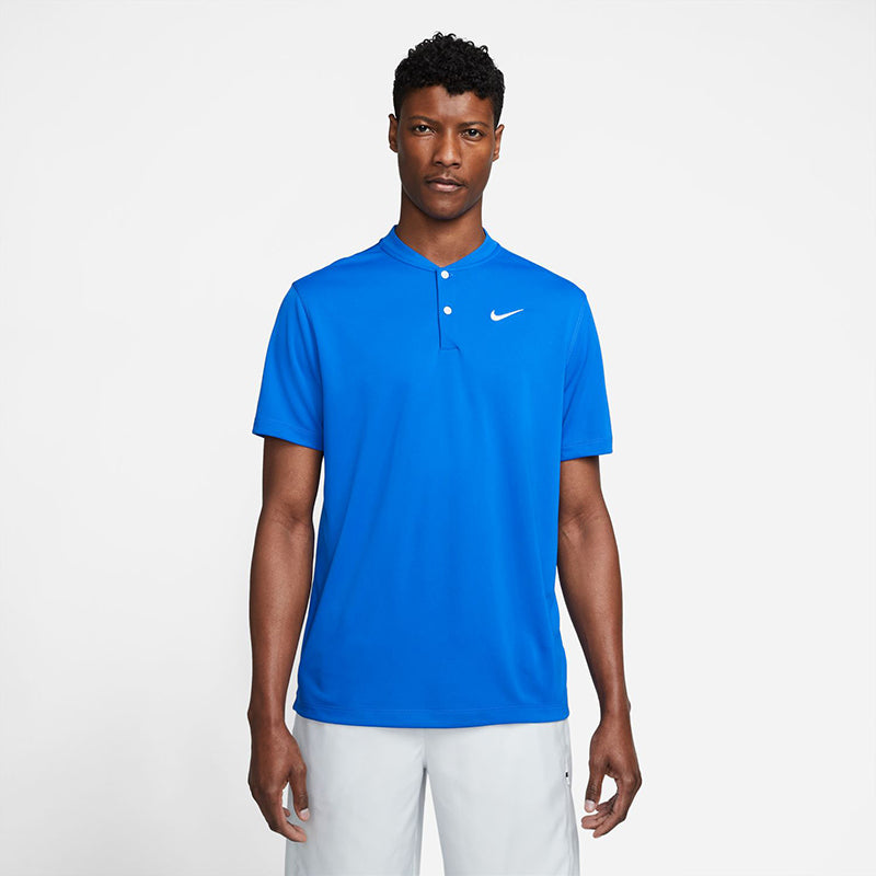 Nike Court Dri-Fit Blade Solid Polo (M) (Royal)
