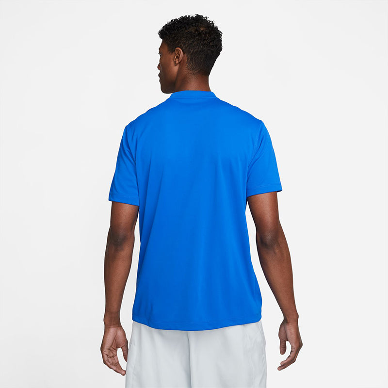 Nike Court Dri-Fit Blade Solid Polo (M) (Royal)