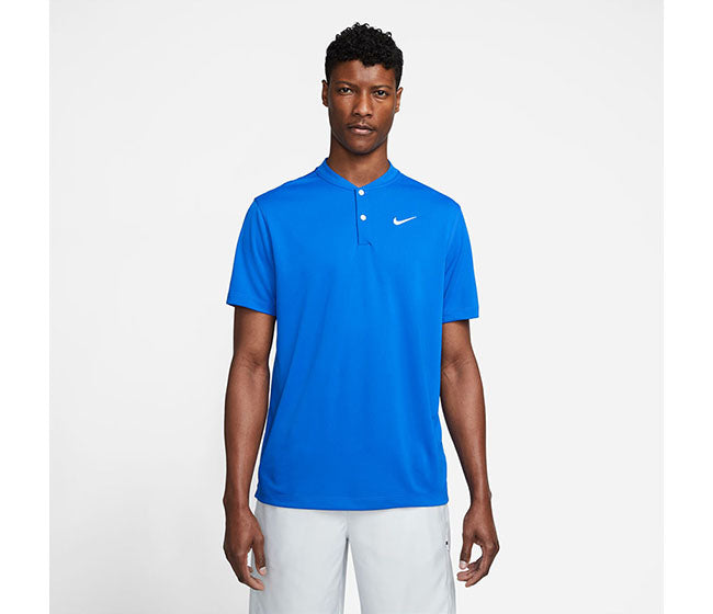 Nike Court Dri-Fit Blade Solid Polo (M) (Royal)