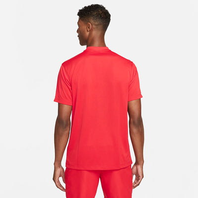 Nike Court Dri-Fit Blade Solid Polo (M) (Red) Nike