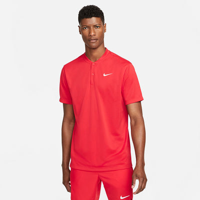 Nike Court Dri-Fit Blade Solid Polo (M) (Red) Nike