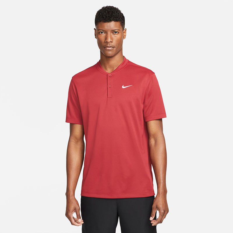 Nike Court Dri-Fit Blade Solid Polo (M) (Pomegranate) Nike