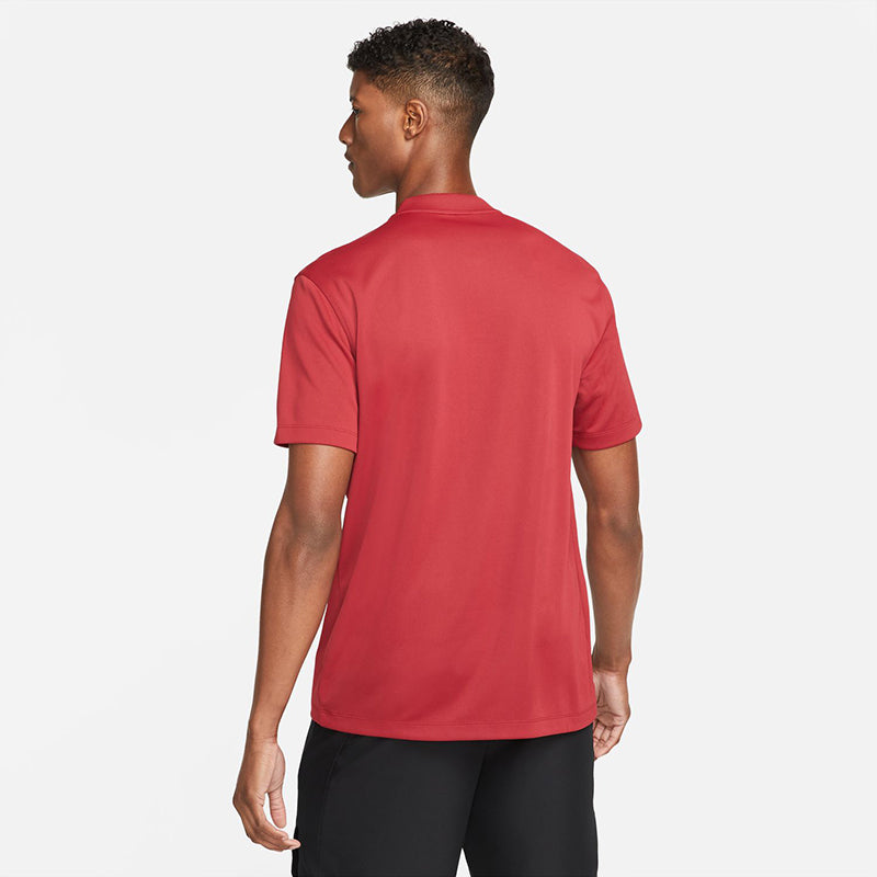 Nike Court Dri-Fit Blade Solid Polo (M) (Pomegranate) Nike