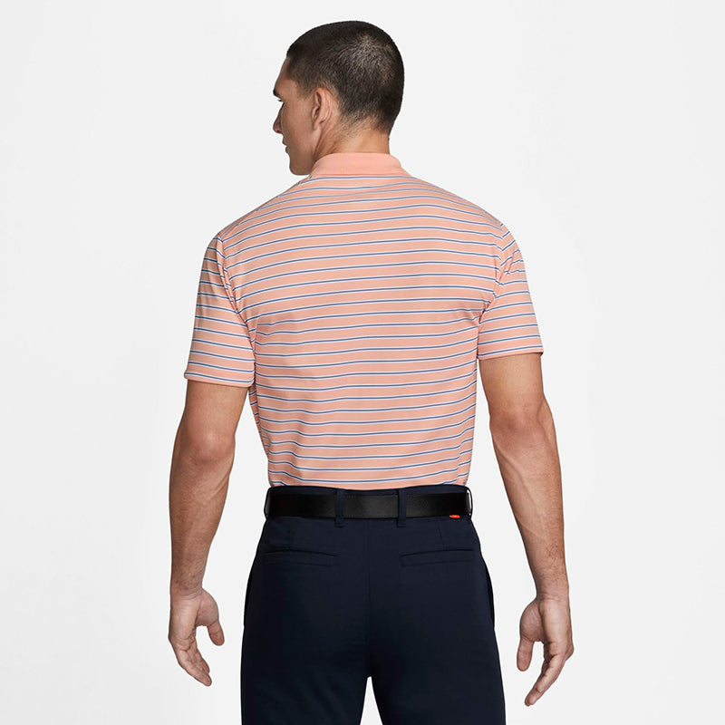 Nike Dri-Fit Victory Striped Polo (M) (Orange) Nike