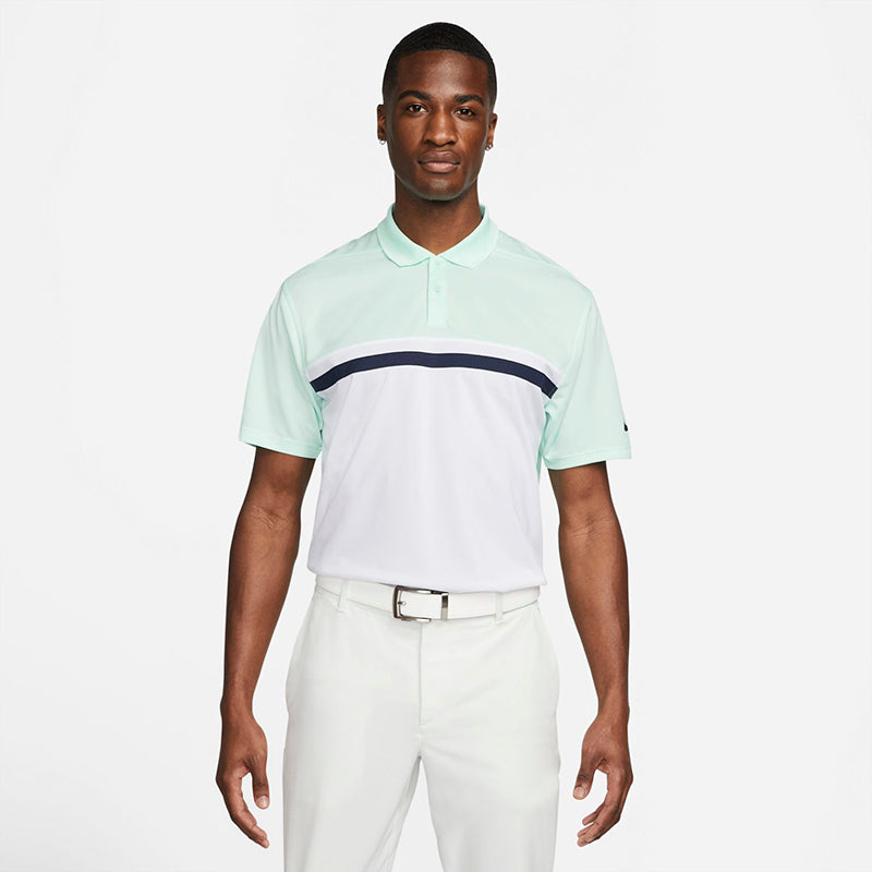 Nike Dri-Fit Victory Colorblock Polo (M) (Mint Green) Nike