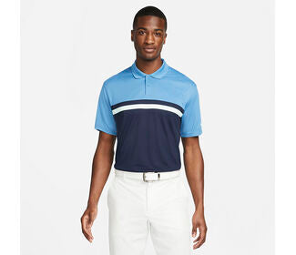 Nike Dri-Fit Victory Colorblock Polo (M) (Blue)
