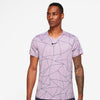 Nike Court Breathe Advantage Printed Top (M) (Light Purple)