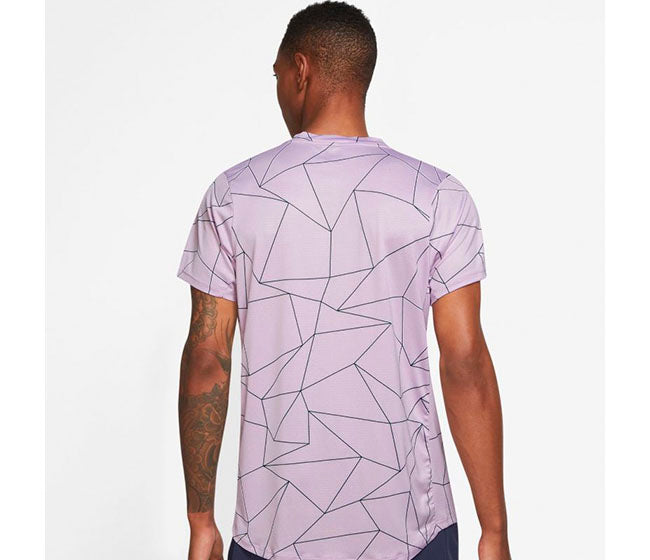 Nike Court Breathe Advantage Printed Top (M) (Light Purple)