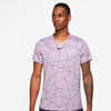 Nike Court Breathe Advantage Printed Top (M) (Light Purple)