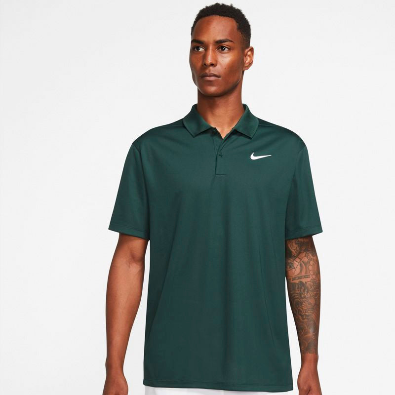 Nike Court Dri-Fit Pique Polo (M) (Dark Green) Nike