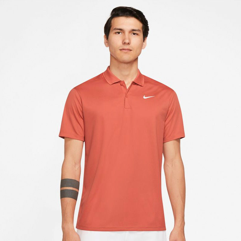 Nike Court Dri-Fit Pique Polo (M) (Rust Orange) Nike