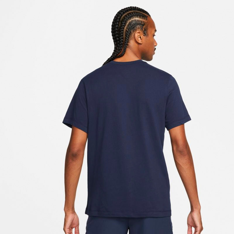 Nike Dri-Fit Swoosh Tennis Tee (M) (Navy) Nike