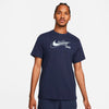 Nike Dri-Fit Swoosh Tennis Tee (M) (Navy) Nike