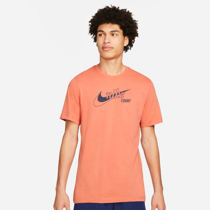 Nike Dri-Fit Swoosh Tennis Tee (M) (Madder Root) Nike