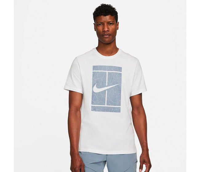 Nike Seasonal Court Tee (M) (White)