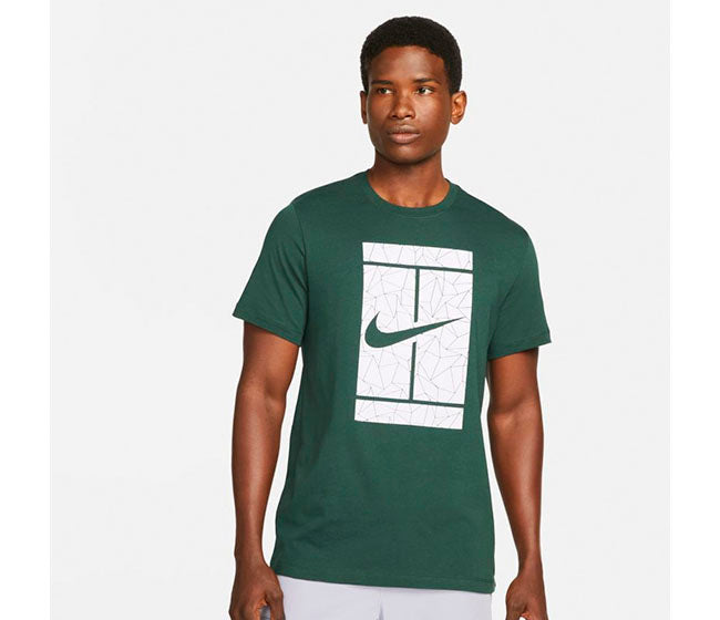 Nike Seasonal Court Tee (M) (Dark Green)