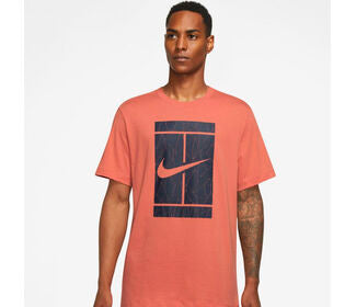 Nike Seasonal Court Tee (M) (Rust Orange)