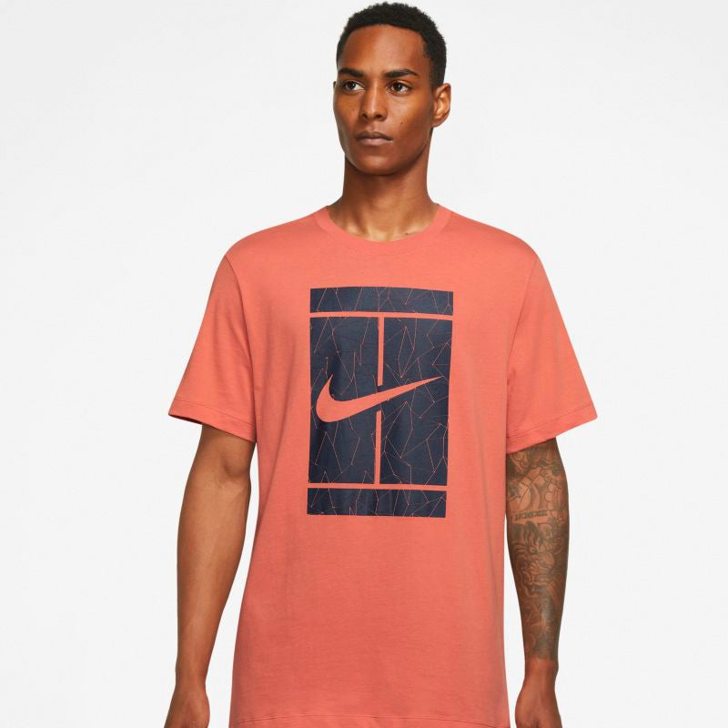 Nike Seasonal Court Tee (M) (Rust Orange) Nike