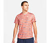 Nike Court Victory Printed Top (M) (Rust Orange)