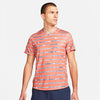 Nike Court Victory Printed Top (M) (Rust Orange)