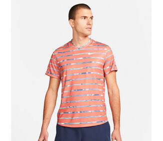 Nike Court Victory Printed Top (M) (Rust Orange)