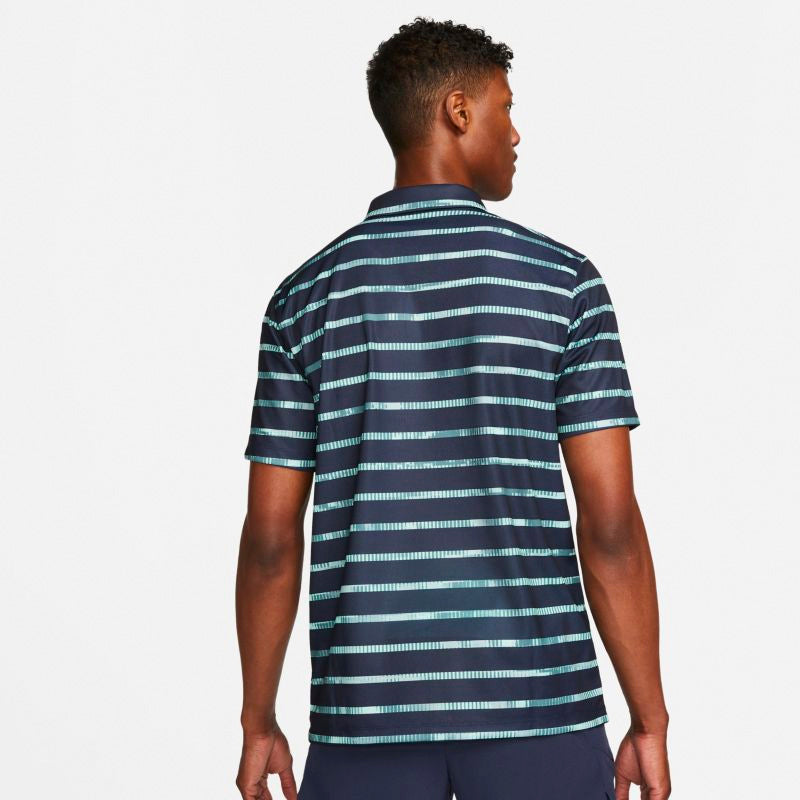 Nike Court Dri-Fit Printed Polo (M) (Navy)
