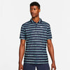 Nike Court Dri-Fit Printed Polo (M) (Navy)