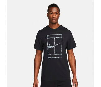 Nike Court Garden Party Tee (M) (Black)