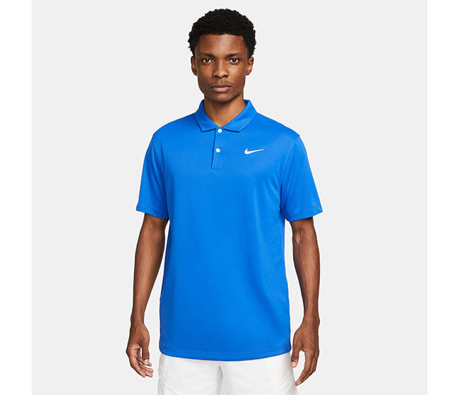 Nike Court Dri-Fit Solid Polo (M) (Royal)
