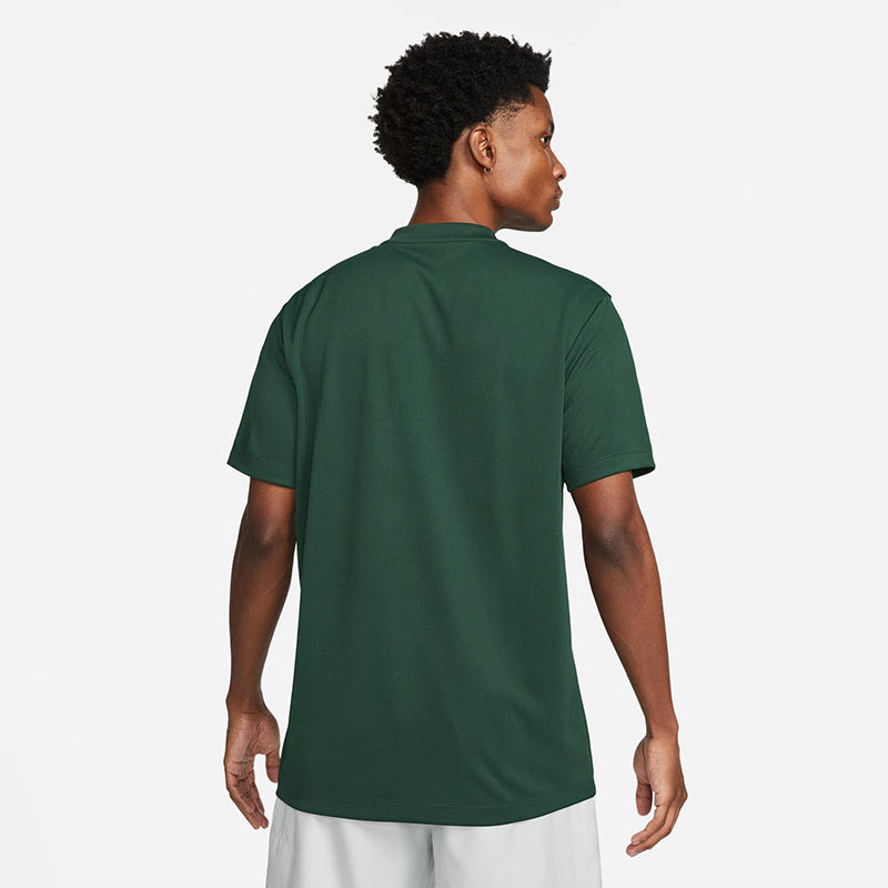 Nike Court Dri-Fit Blade Solid Polo (M) (Dark Green)