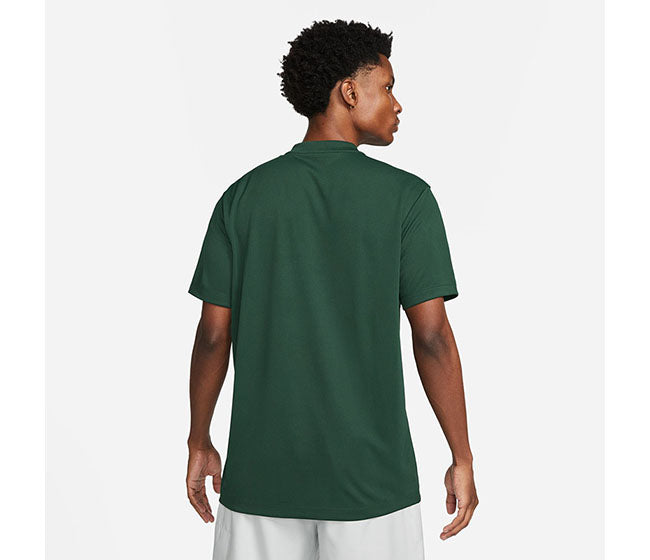 Nike Court Dri-Fit Blade Solid Polo (M) (Dark Green)