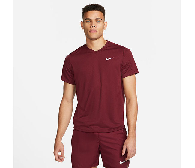 Nike Court Drifit Victory Top (M) (Dark Beetroot)