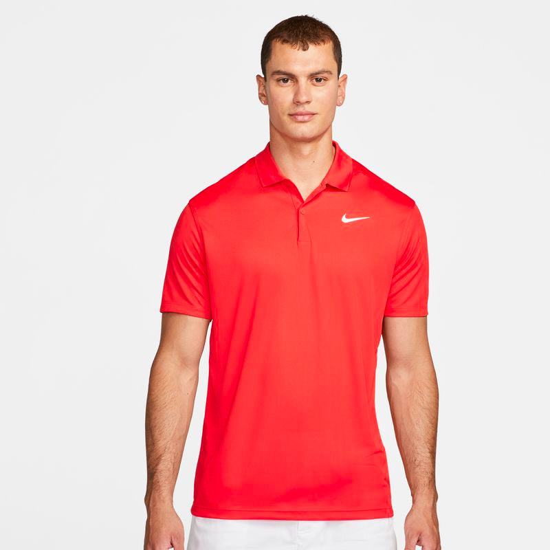 Nike Court Dri-Fit Pique Polo (M) (Red)