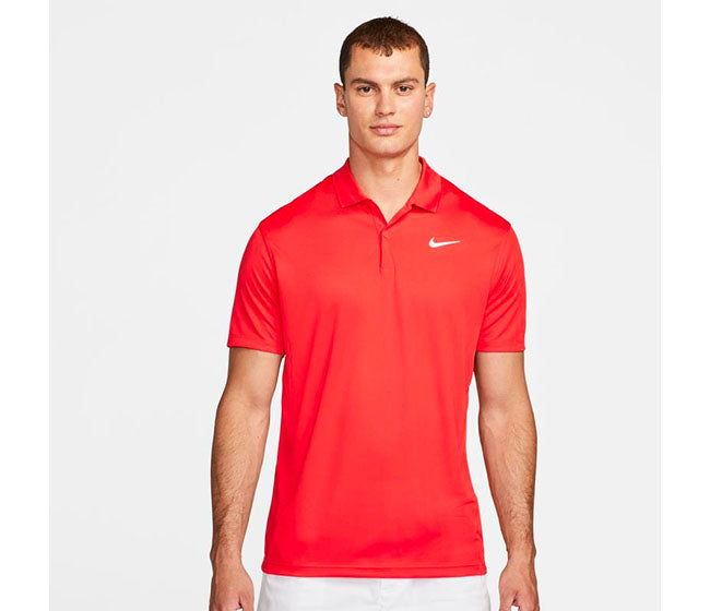 Nike Court Dri-Fit Pique Polo (M) (Red)