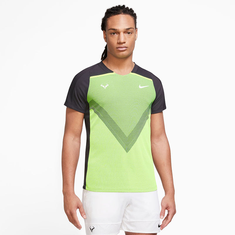 Nike Court Advantage Rafa Top (M) (Grey/Lime)