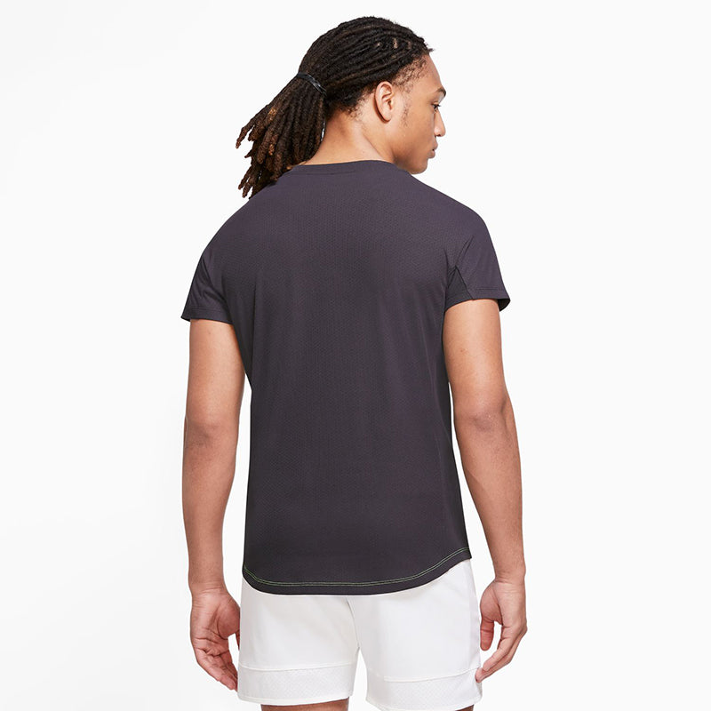 Nike Court Advantage Rafa Top (M) (Grey/Lime)
