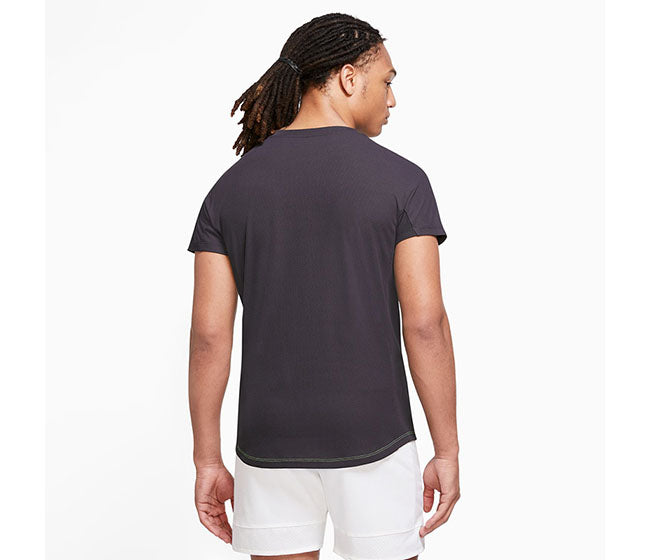 Nike Court Advantage Rafa Top (M) (Grey/Lime)