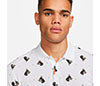 The Nike Printed Polo Slim (M) (White)