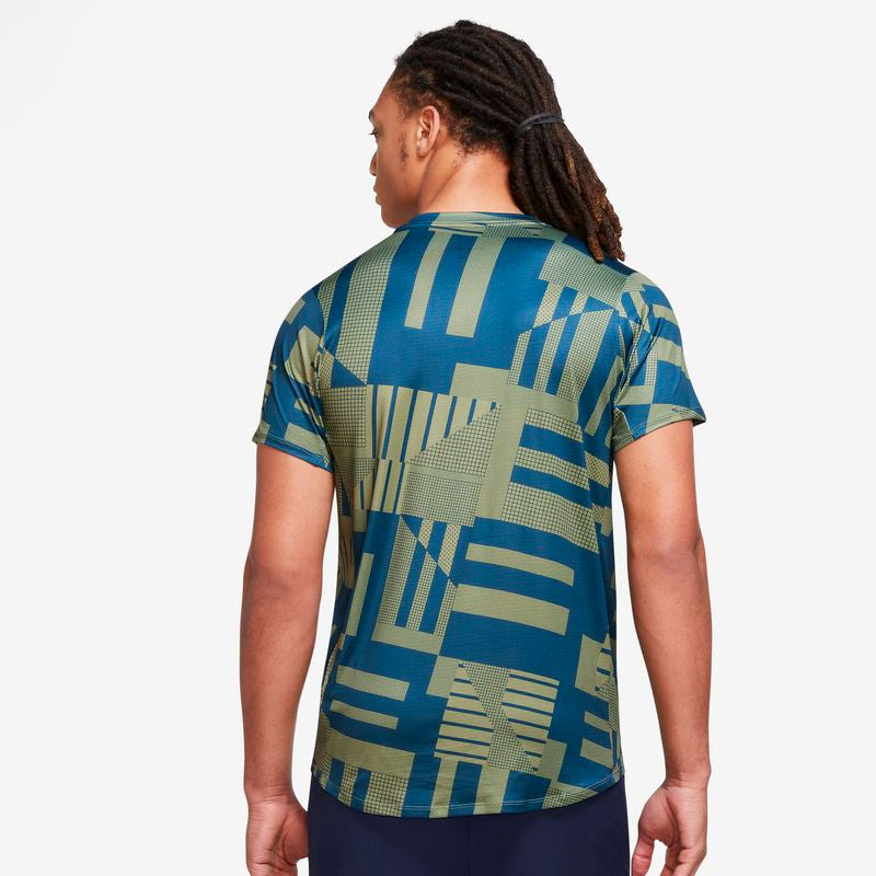 Nike Court Advantage Printed Top (M) (Green) Nike