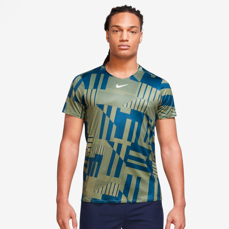 Nike Court Advantage Printed Top (M) (Green) Nike