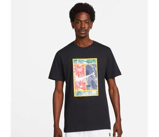 Nike Court Dri-Fit Heritage Tee (M) (Black)