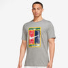 Nike Court Dri-Fit Heritage Tee (M) (Grey)