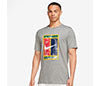 Nike Court Dri-Fit Heritage Tee (M) (Grey)