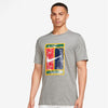 Nike Court Dri-Fit Heritage Tee (M) (Grey)