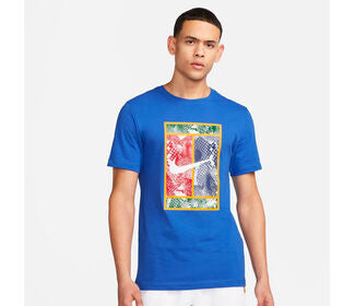 Nike Court Dri-Fit Heritage Tee (M) (Game Royal)