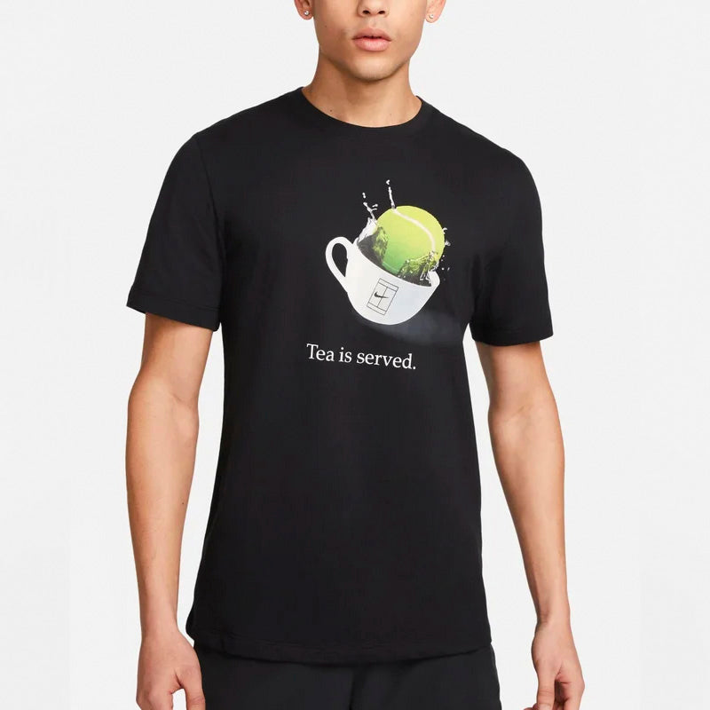 Nike Court Dri-Fit Wimbledon Tee (M) (Black)