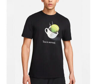 Nike Court Dri-Fit Wimbledon Tee (M) (Black)