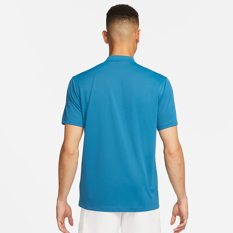 Nike Court Dri-Fit Blade Solid Polo (M) (Industrial Blue) Nike